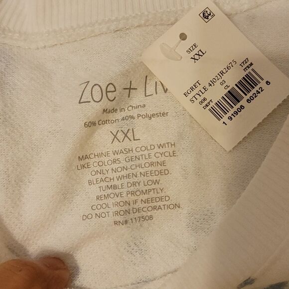 Zoe and Liv pullover size xxl - Picture 6 of 8